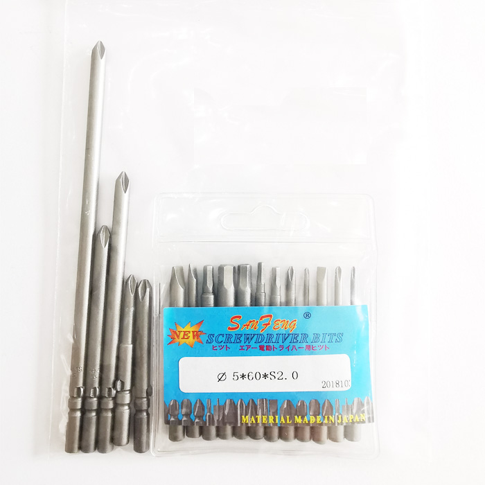 BỘ 17 ĐẦU BIT DÙNG CHO TÔ VÍT ĐIỆN CỐT ĐƯỜNG KÍNH PHI 5
